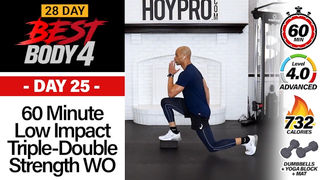 60 Minute Low Impact Triple Double Tempo Strength - Best Body 4 #25