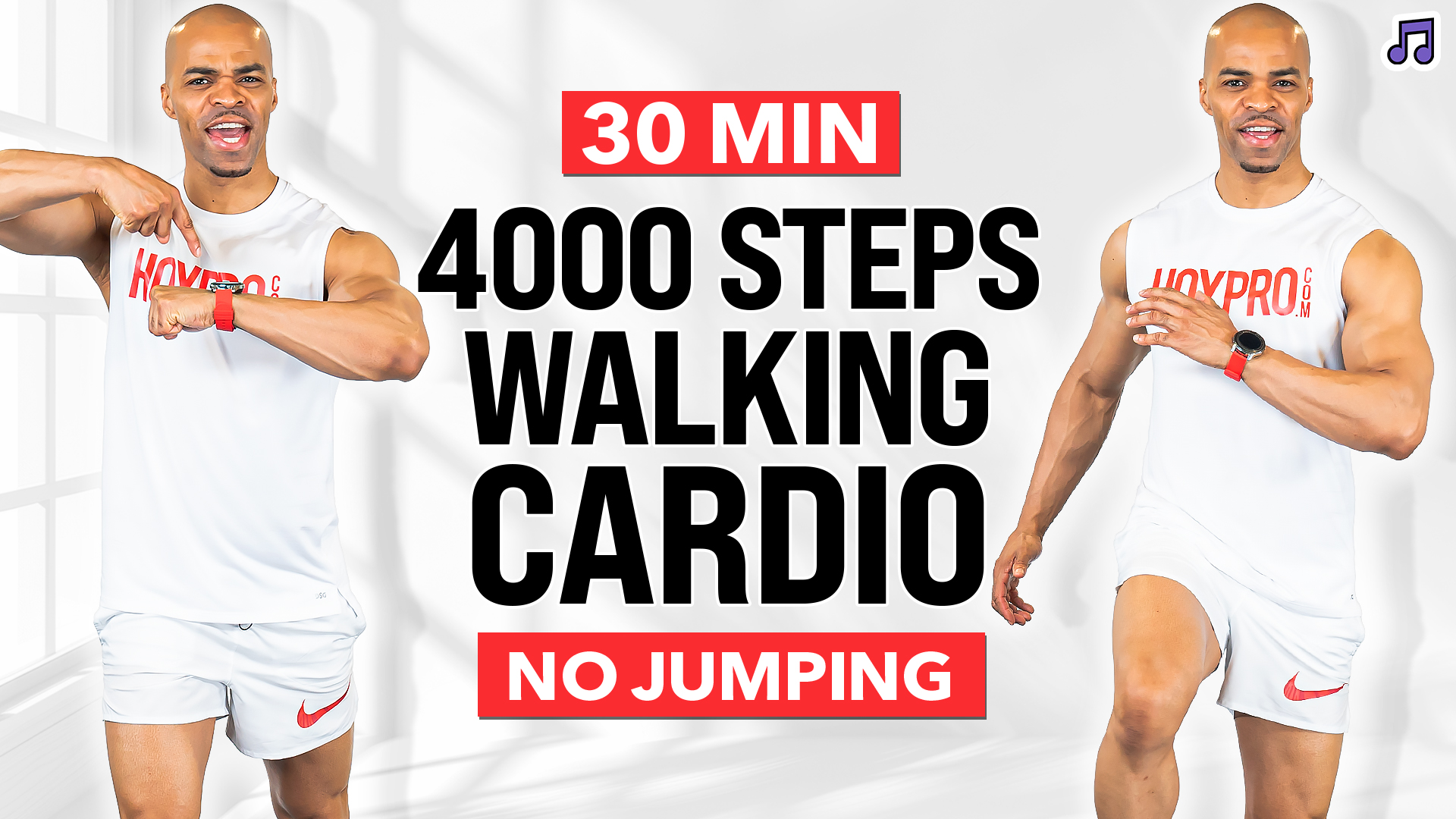 30 Minute Easy Walking Cardio Workout (4000 Steps)