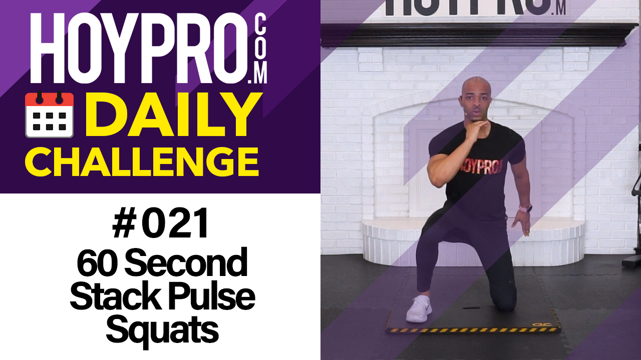 60 Second Stack Pulse Squats - Daily Challenge #021
