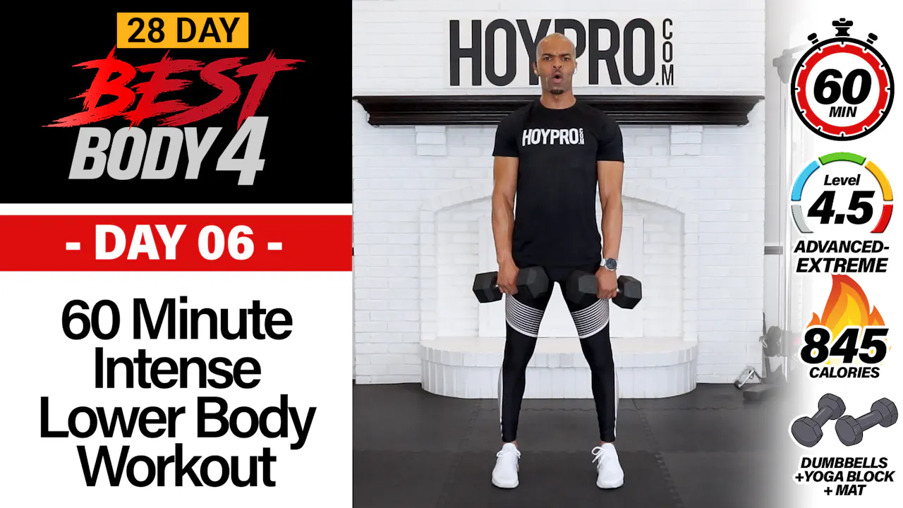 60 Minute Lower Body Workout BB4 FULL - Best Body 4 #06 - Millionaire ...