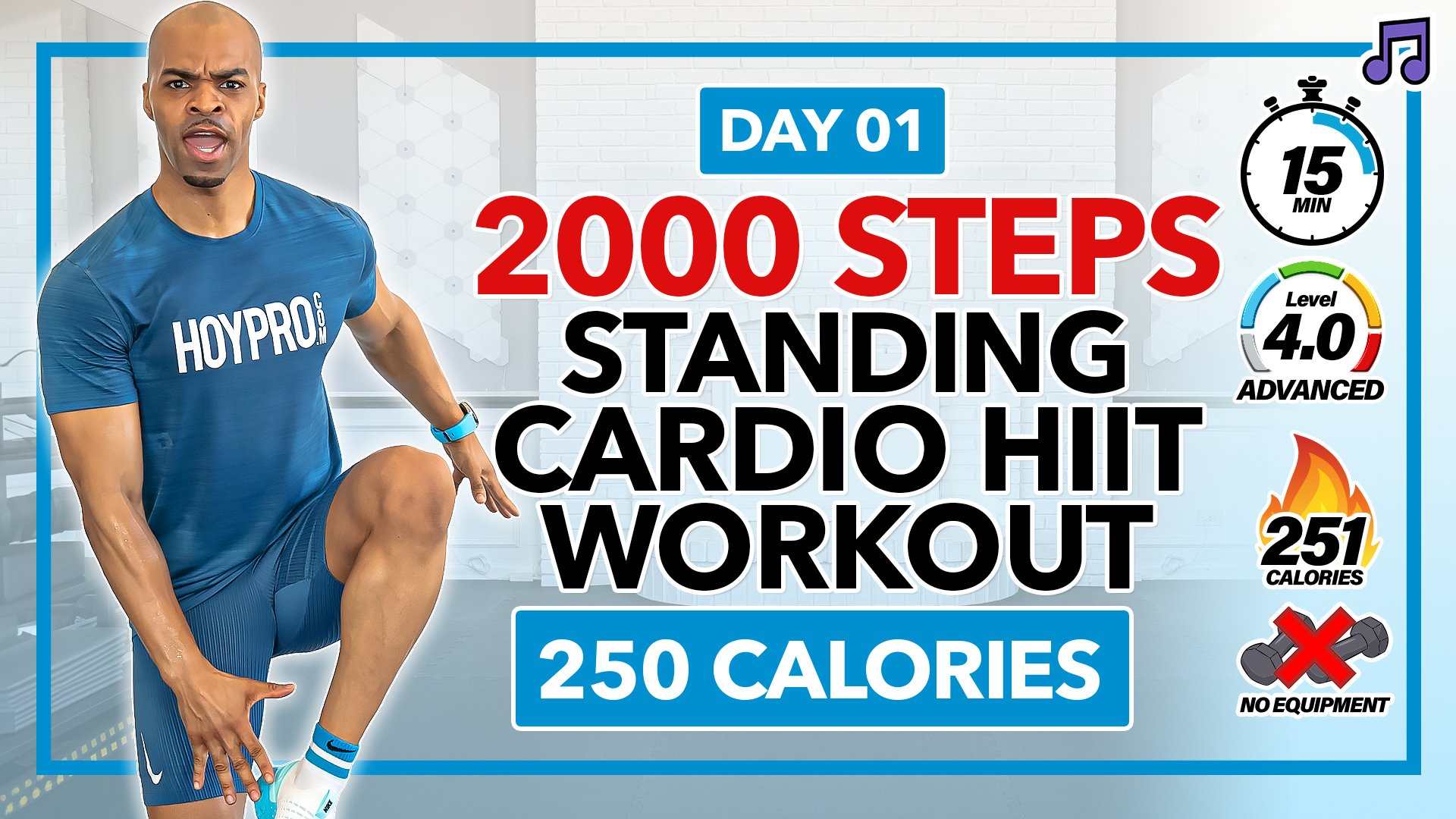 21 Day 2000 Steps Cardio Challenge Millionaire Hoy Pro