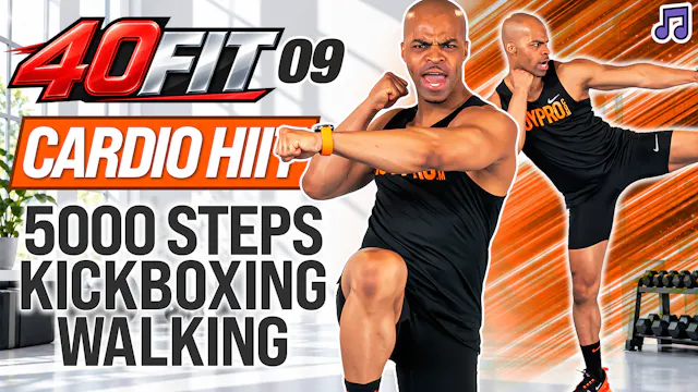 40 Minute 5000 Steps Kickboxing Walki...