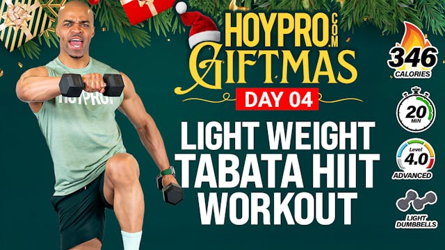 20 Minute Light Weight Tabata HIIT Wo...