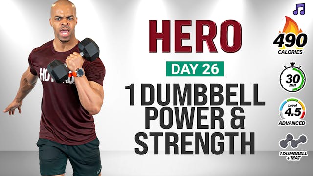 30 Minute One Dumbbell Power & Streng...