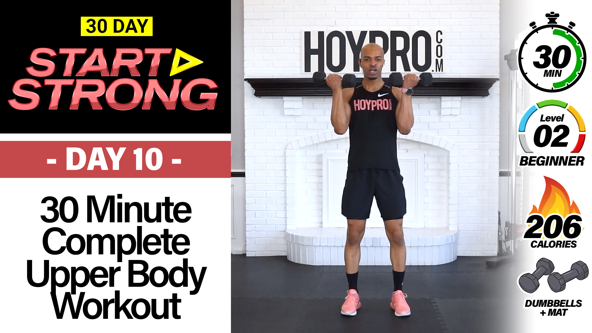 30 Minute Complete Upper Body Strength Workout - START STRONG #10