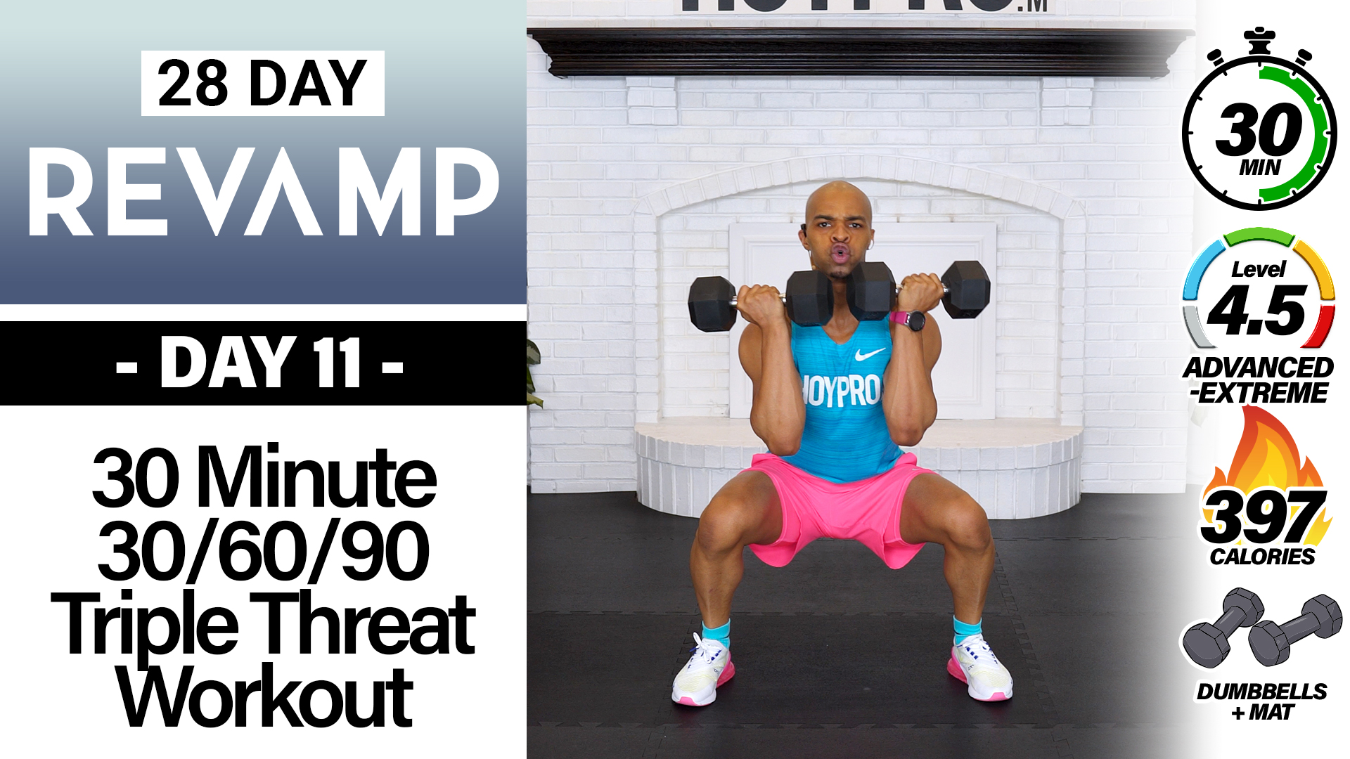 30 Minute 30-60-90 Triple Threat Strength Workout - REVAMP #11