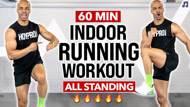 60 Minute INTENSE Running HIIT Cardio...