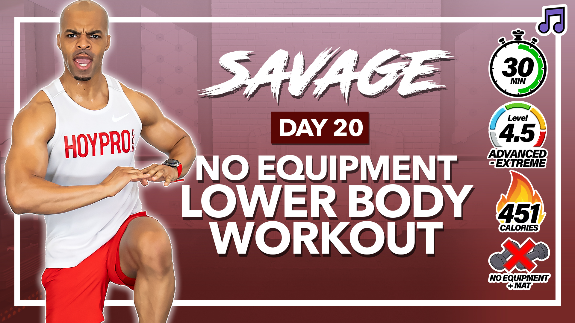 Lower body 2025 no equipment