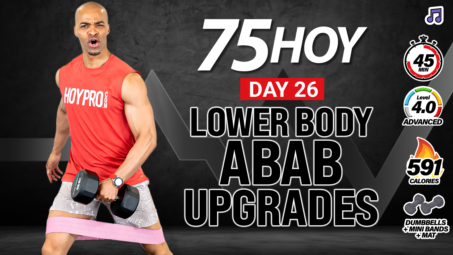 30 & 45 Minute Standing ABAB Lower Body Upgrades - 75 HOY #26
