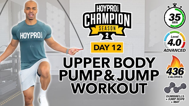 35 Minute Upper Body Pump Jump Workout - CHAMPION S2 #12