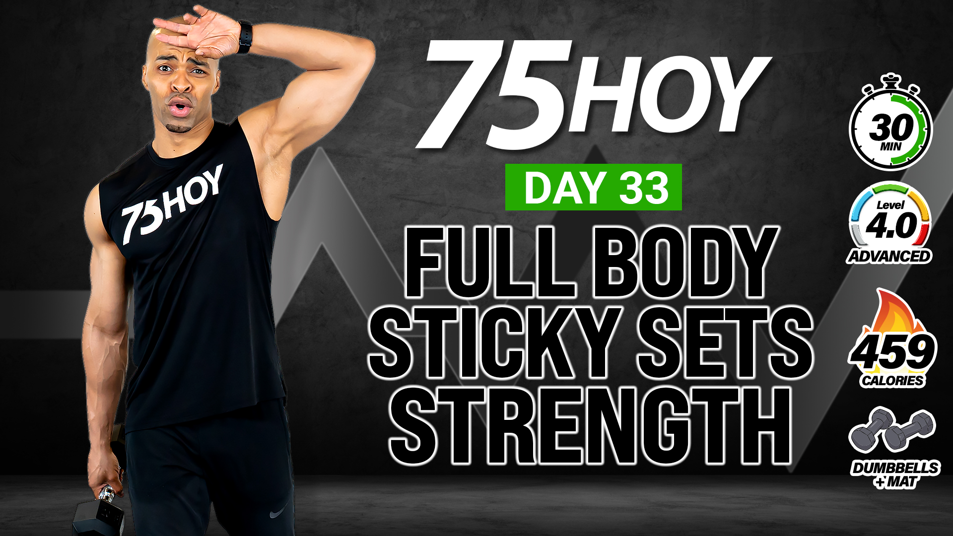 30 Minute Sticky Sets Compound Strength Workout - 75 HOY #33