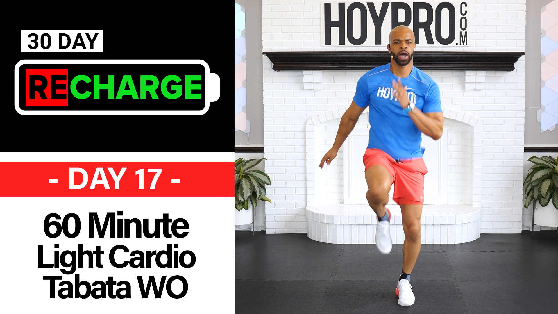 60 Minute Light Cardio Tabata Circuits + Abs - Recharge #17