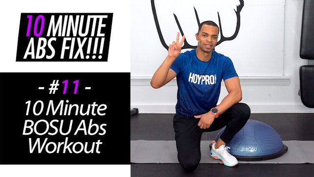 10 Minute BOSU Abs Workout - Abs Fix #011