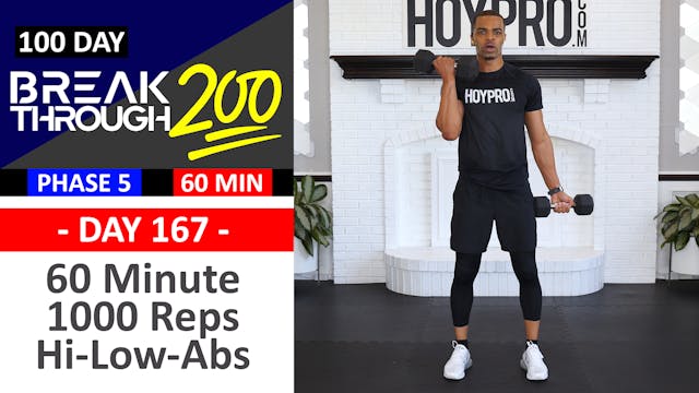 #167 - 60 Minute 1000 Reps Hi Low Abs...