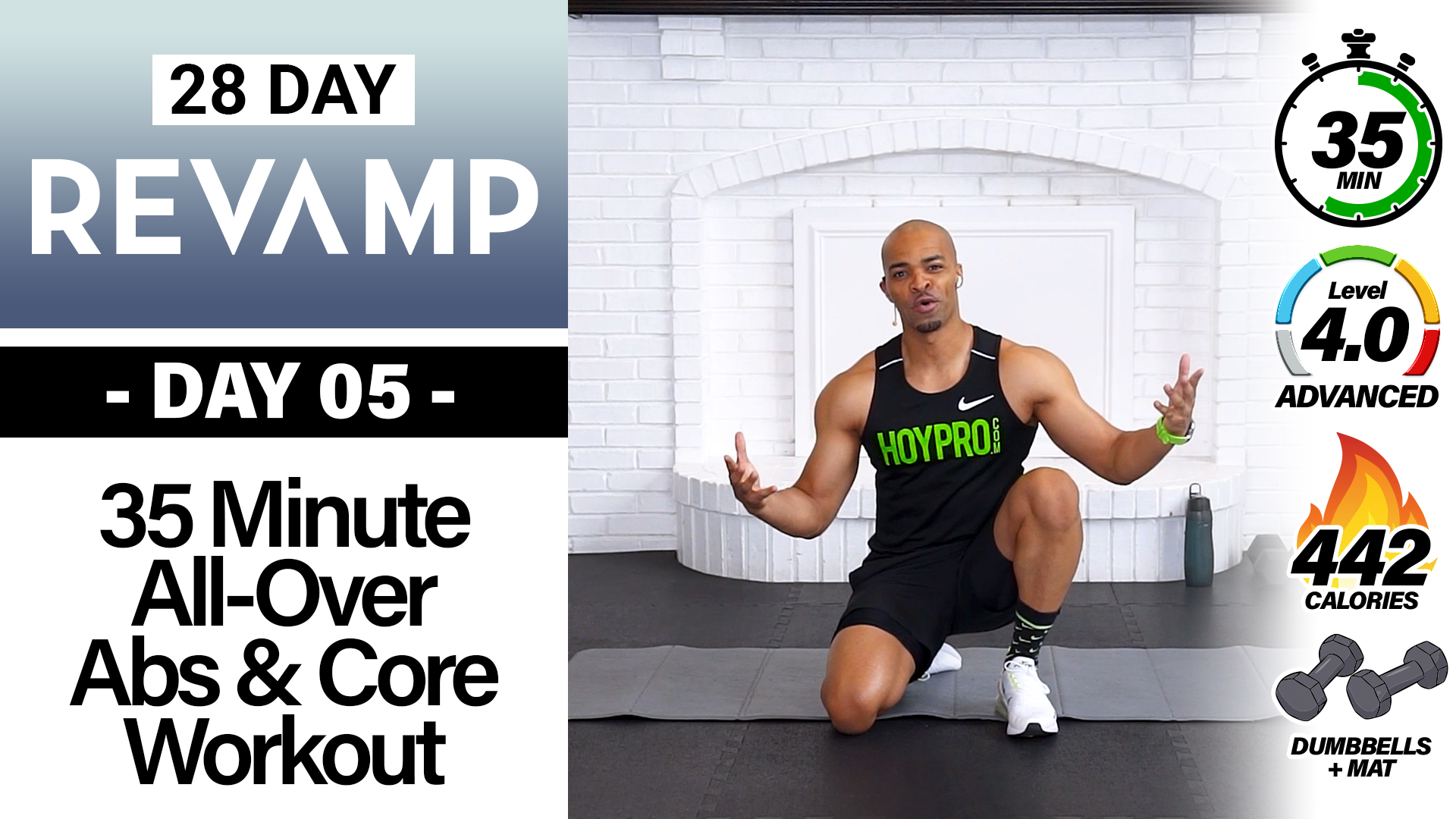 35 Minute ALL-OVER Abs & Core Mat-Only Six-Pack Workout - REVAMP #05