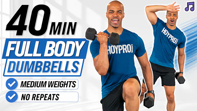40 Minute Full Body Dumbbell Fat Scorcher