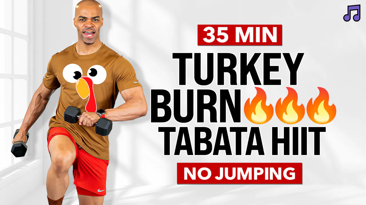 35 Minute Turkey Burn Tabata Thanksgiving Workout (Light Weights ...