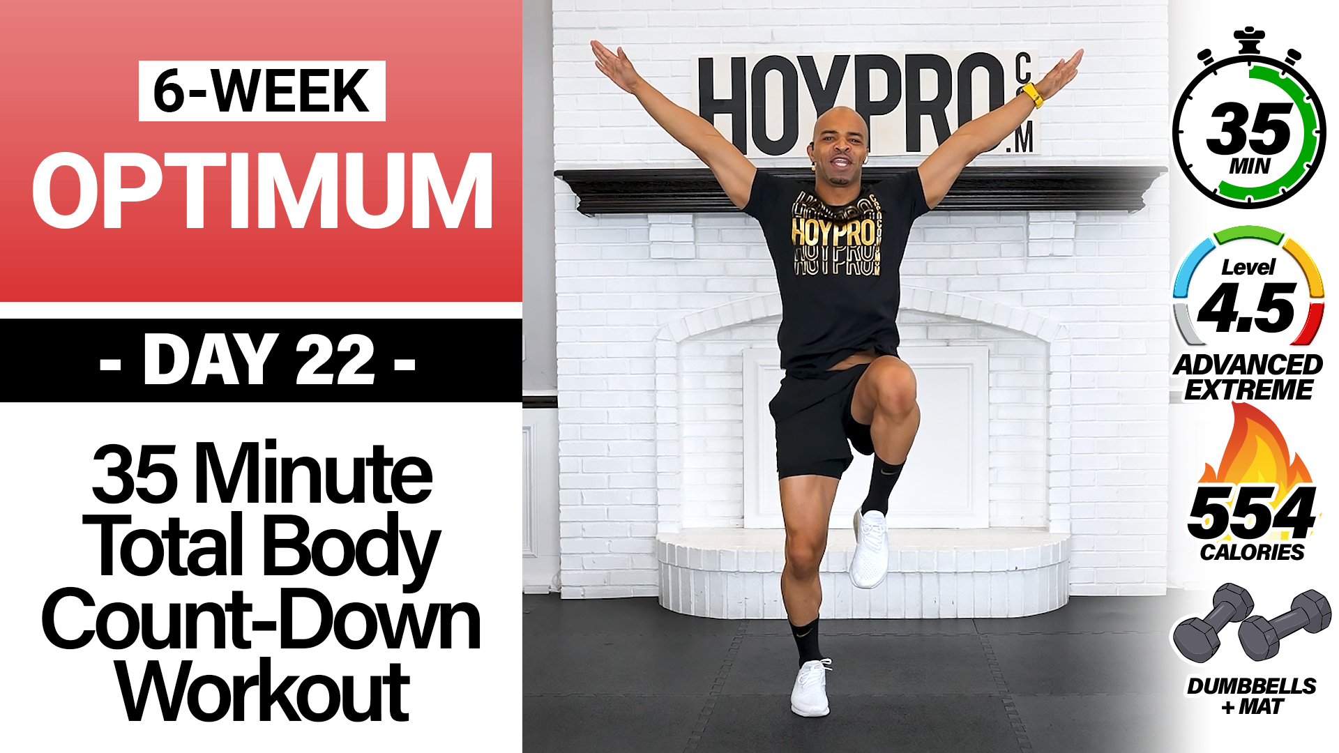 35 Minute Total Body Count-Down New Year Themed Workout - OPTIMUM 22