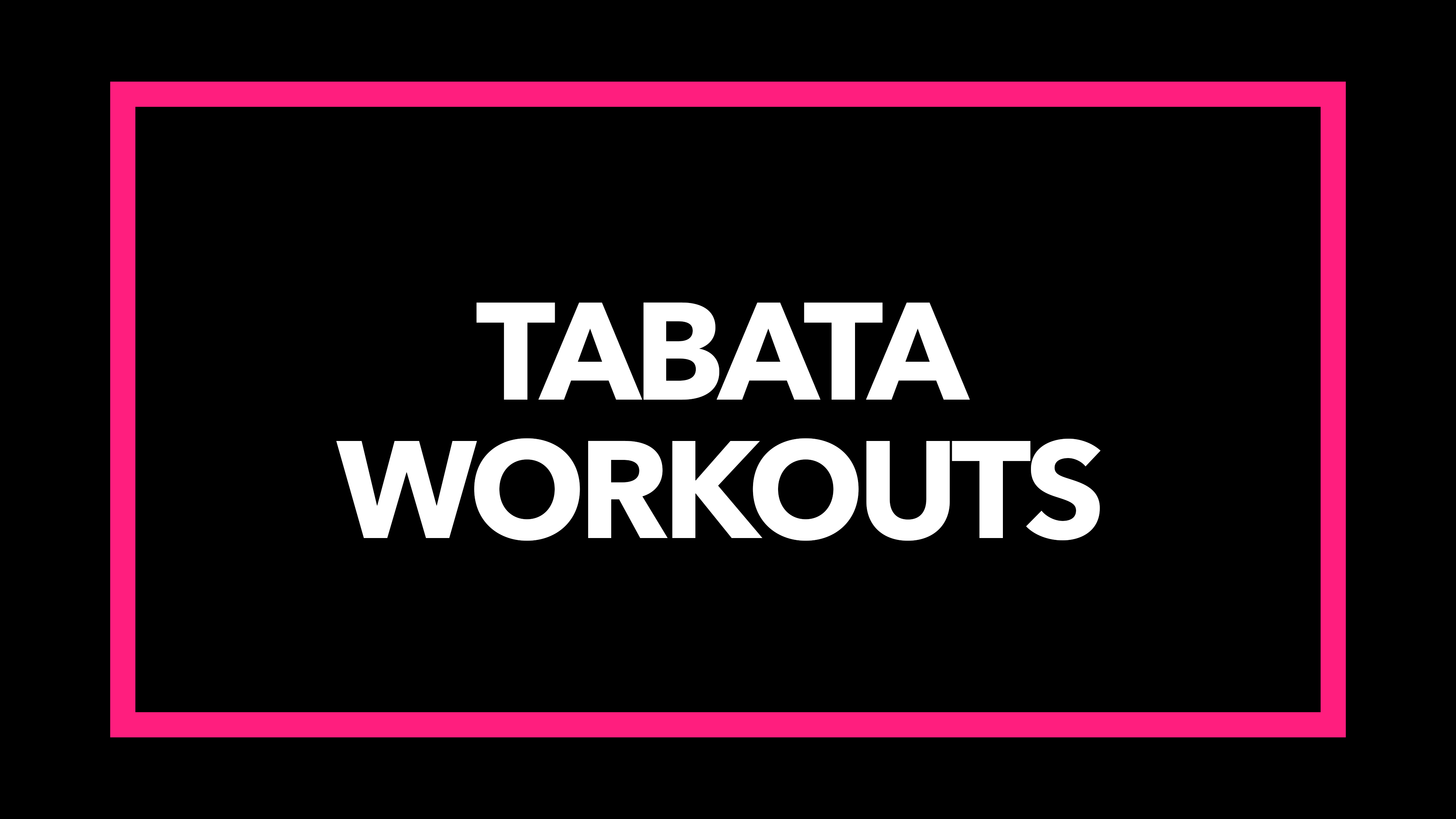 Tabata Workouts