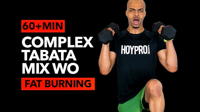 65 Minute Complex Strength Tabata HIIT MIX Workout + Abs