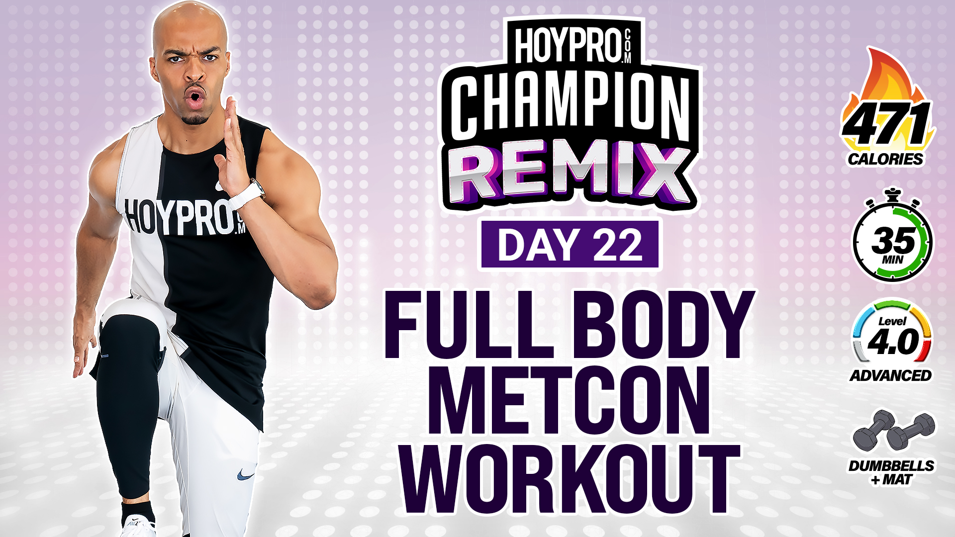 35 Minute Full Body Hybrid METCON Workout - Champion REMIX #22