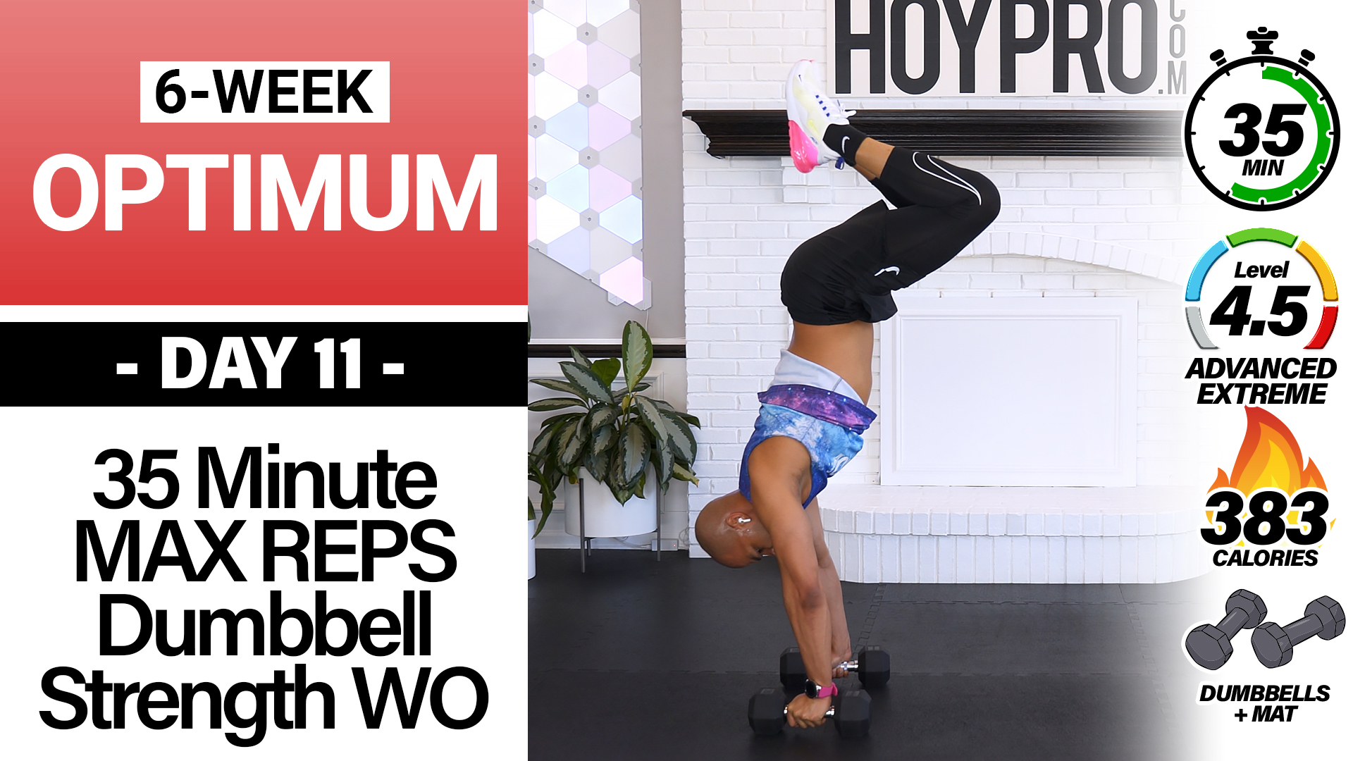 35 Minute Sticky Sets Compound Dumbbells KILLER Workout - OPTIMUM #11