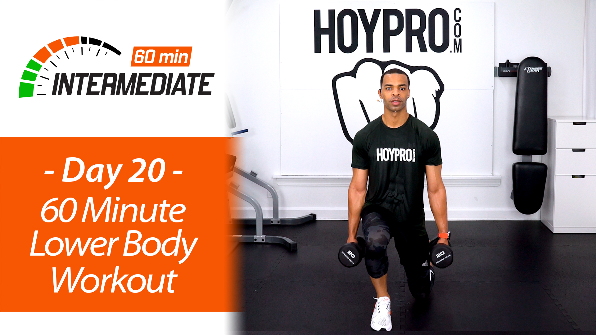 60 Minute Intermediate Lower Body Workout - Intermediate 60 #20