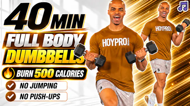 40 Minute Intermediate Dumbbell Worko...