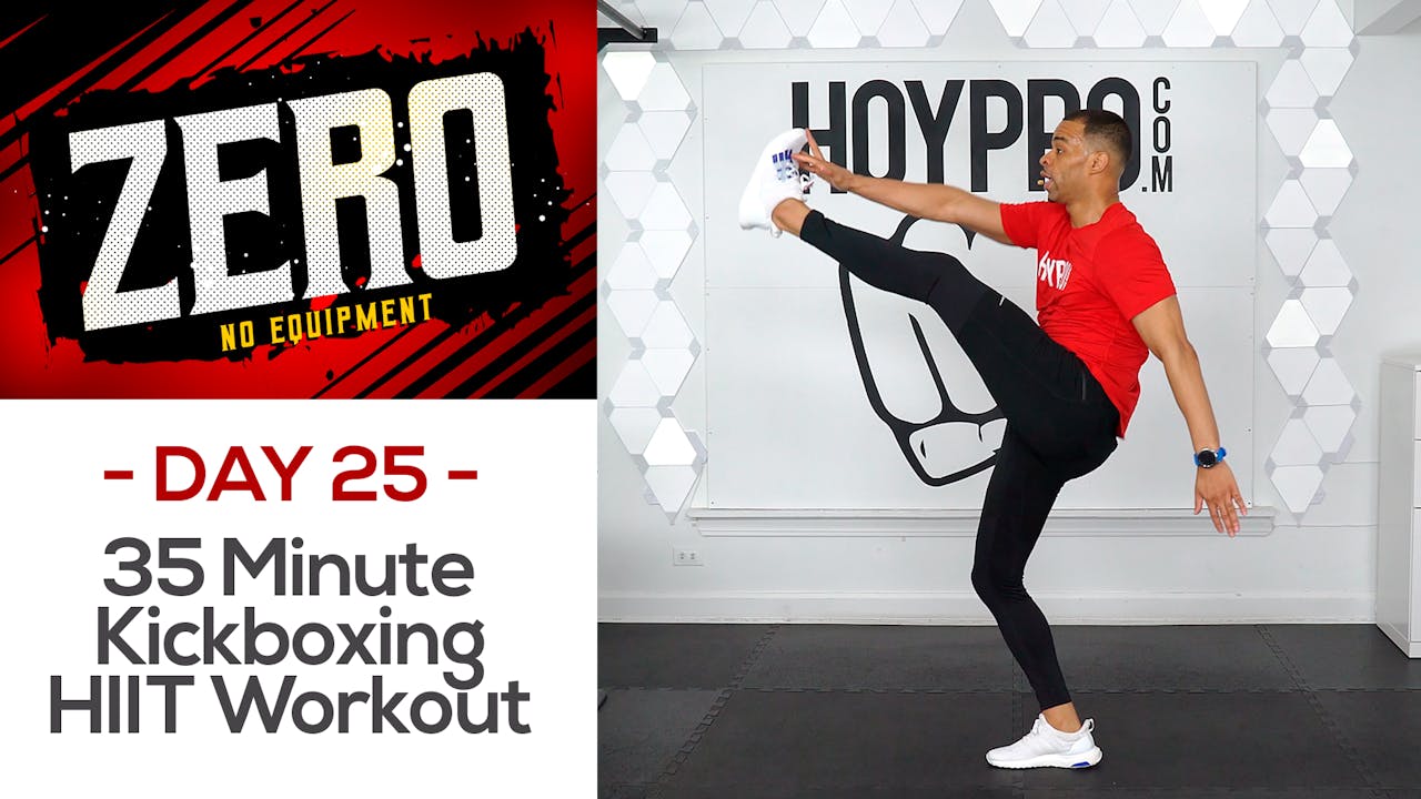 35 Minute Sweat & BURN Kickboxing HIIT Workout ZERO 25 Millionaire