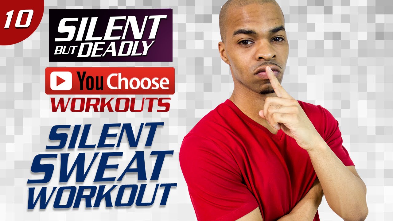 You Choose #10: 40 Minute Silent Sweat   Low Impact  Quiet HIIT Workout