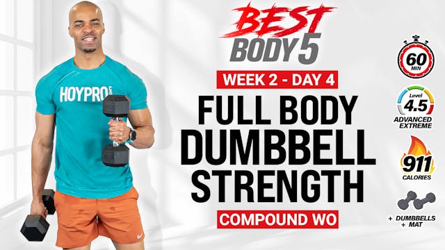 60 Minute Full Body Dumbbell Strength...