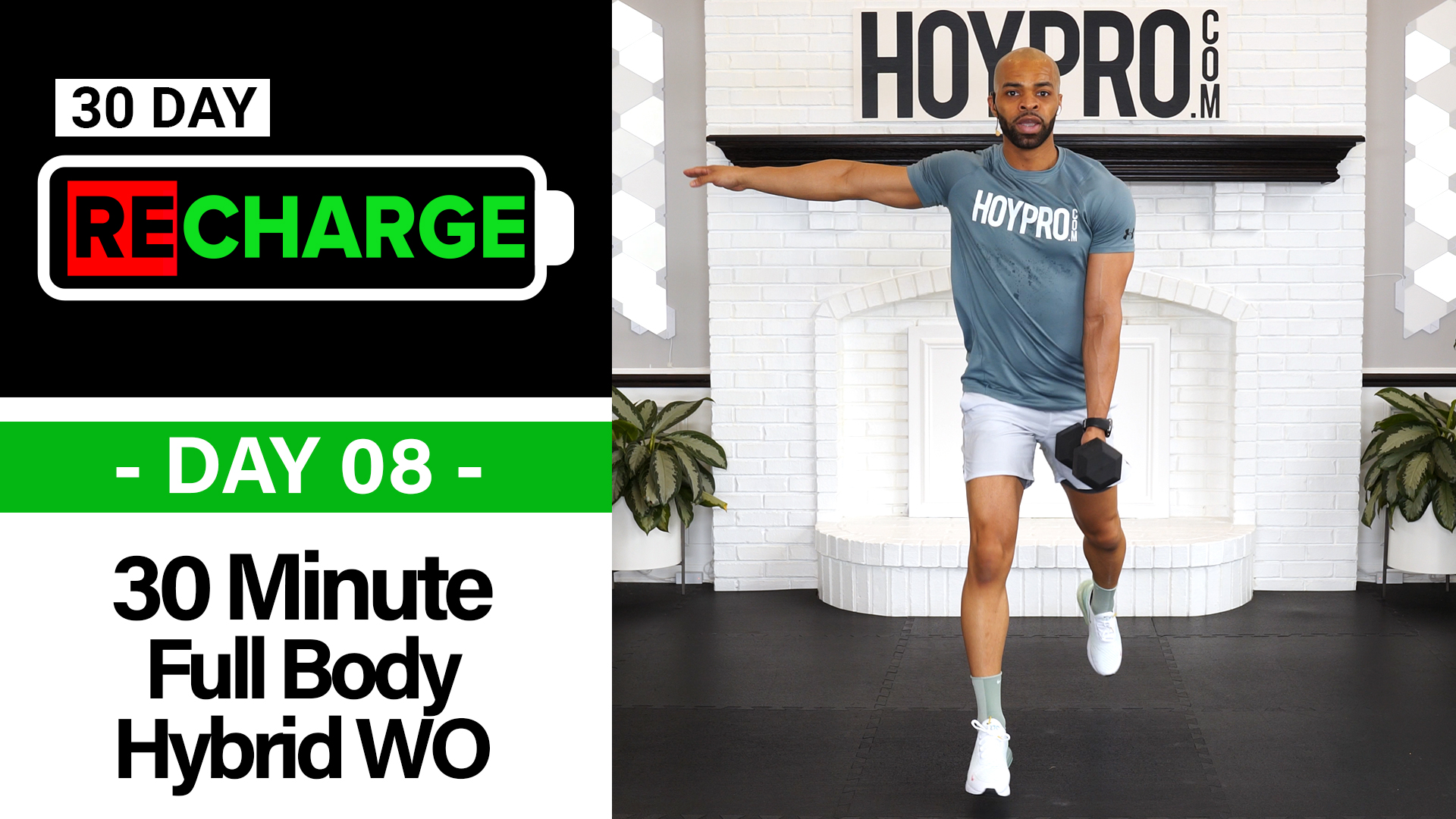 30 Minute Full Body Hybrid HIIT Workout - Recharge #08