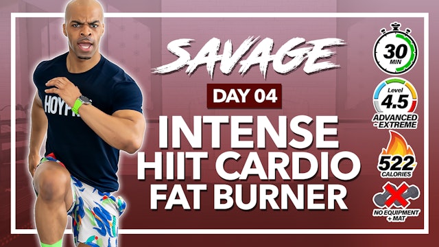 30 Minute Full Body Power Pyramid HIIT Workout - SAVAGE #04