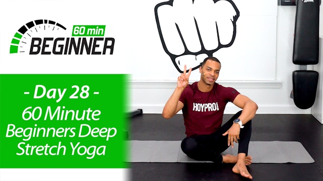 60 Minute Light Deep Stretch & Recovery Yoga - Beginners 60 #28