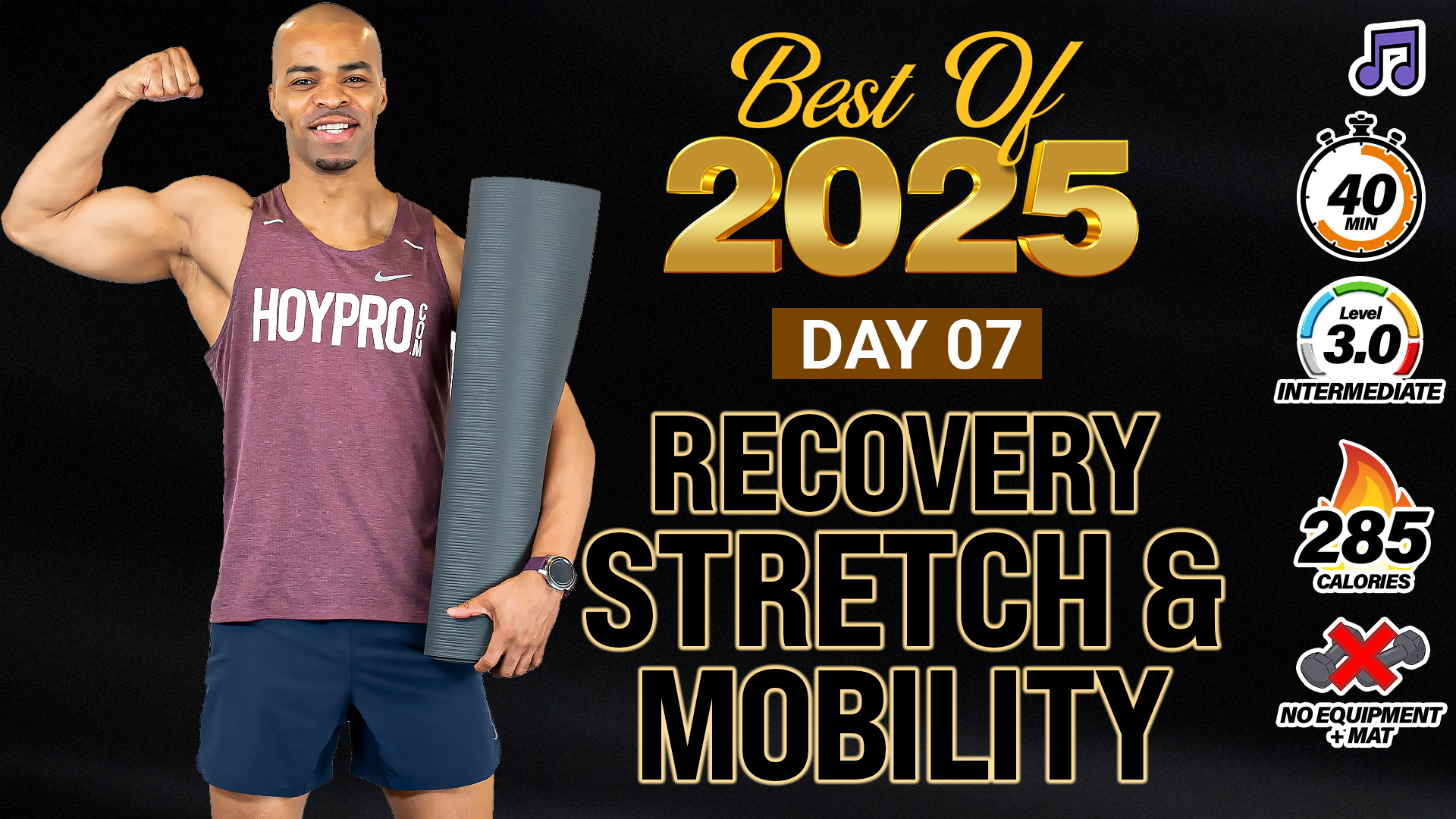 40 Minute Full Body Deep Stretch & Mobility - 2025 BEST #07 (Music)