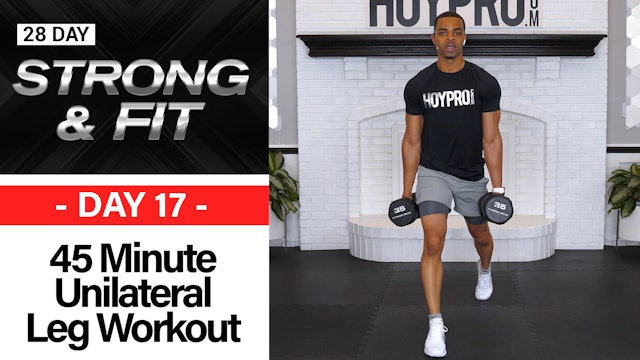 45 Minute MAX Reps Unilateral Lower Body Workout - STRONGAF #17