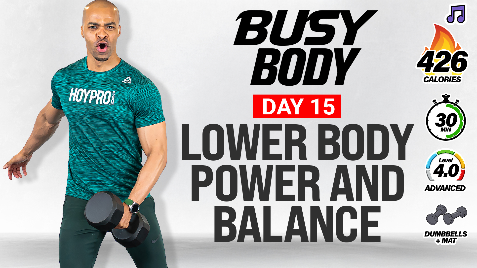 30 Minute Lower Body Power and Balance - BUSY BODY #15