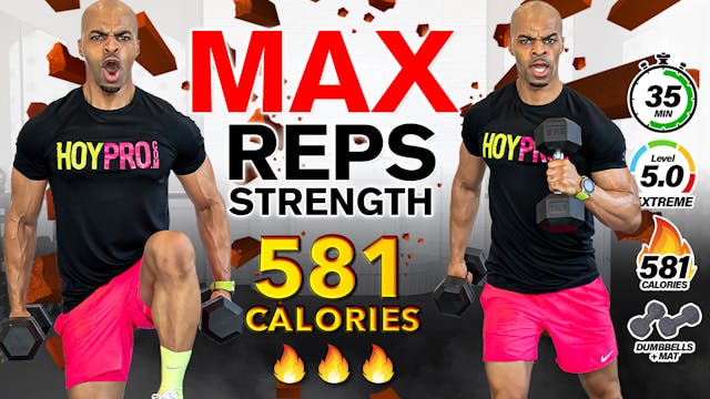 35 Minute MAX REPS Dumbbell Strength ...