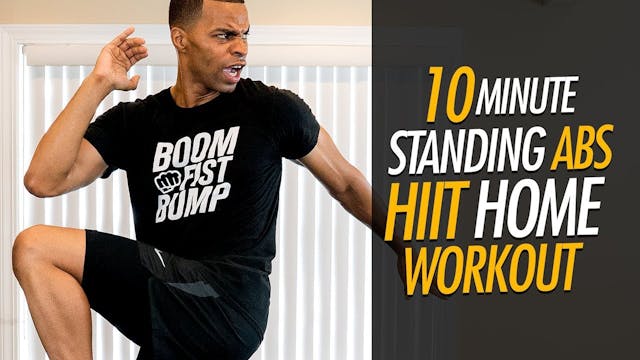 10 Minute Standing Abs Home HIIT Workout