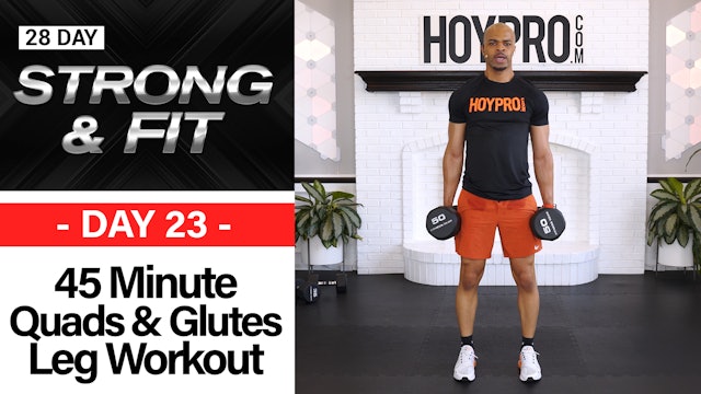 45 Minute Quads & Glutes Lower Body Workout - STRONGAF  #23