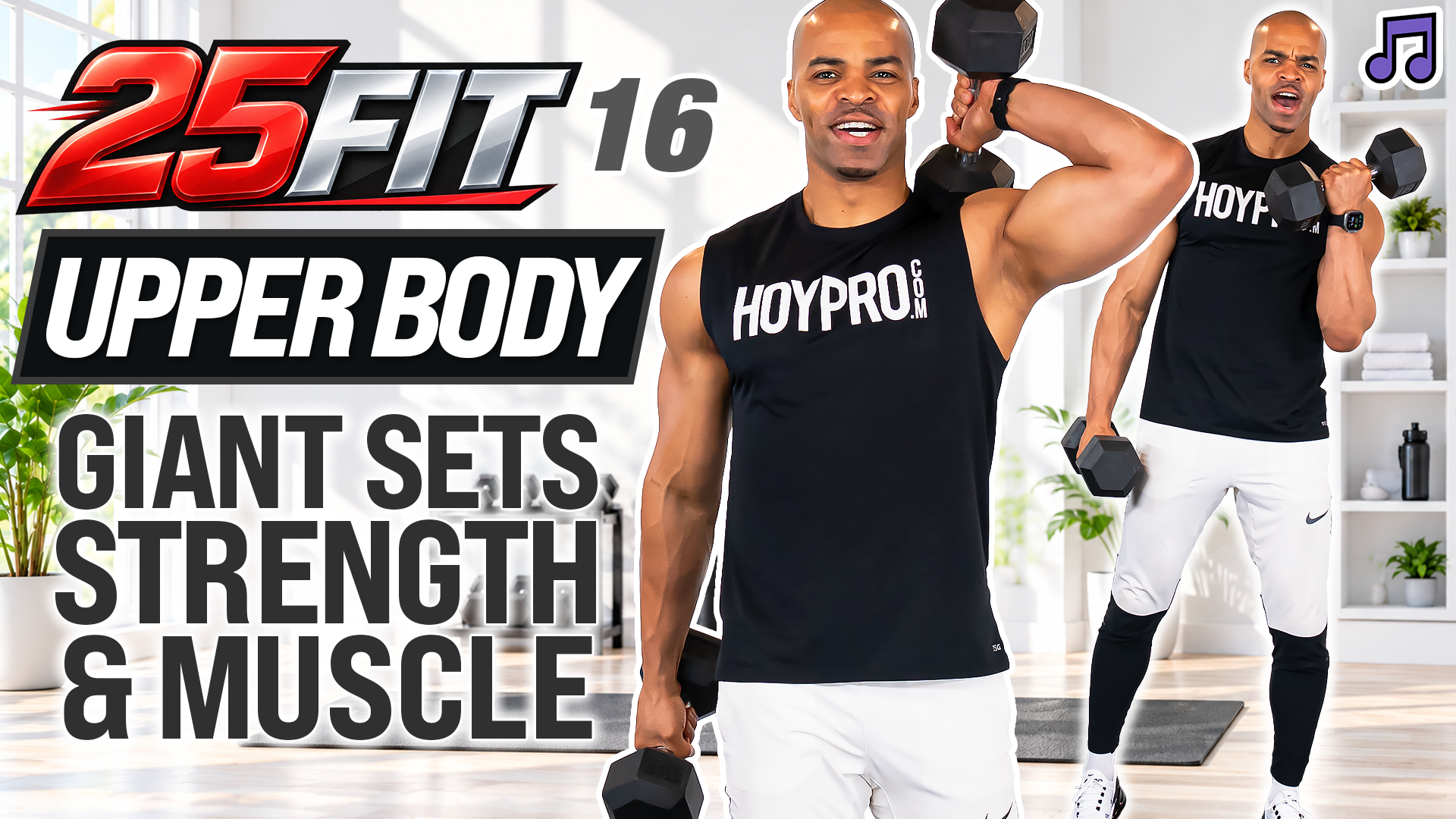 25 Minute Upper Body GIANT SETS Workout - 25FIT #016