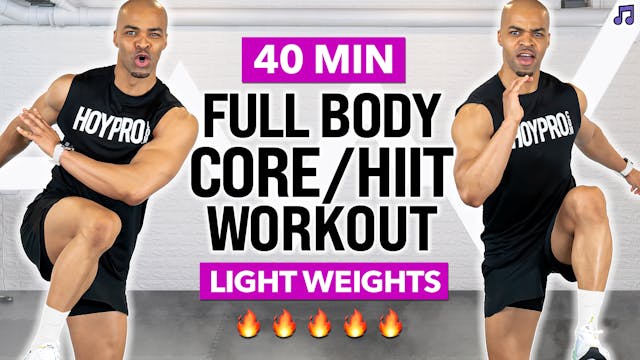 40 Minute Full Body Core Focus HIIT W...