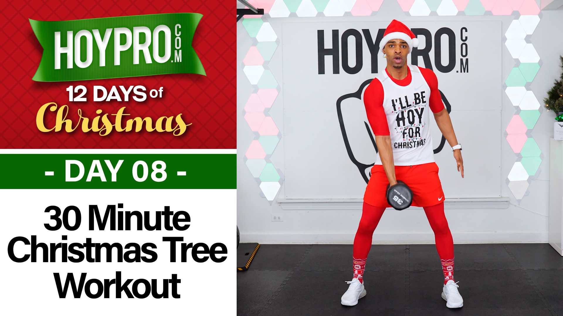 30 Minute Climbing Up the Christmas Tree Workout - 12 Days of Christmas #08