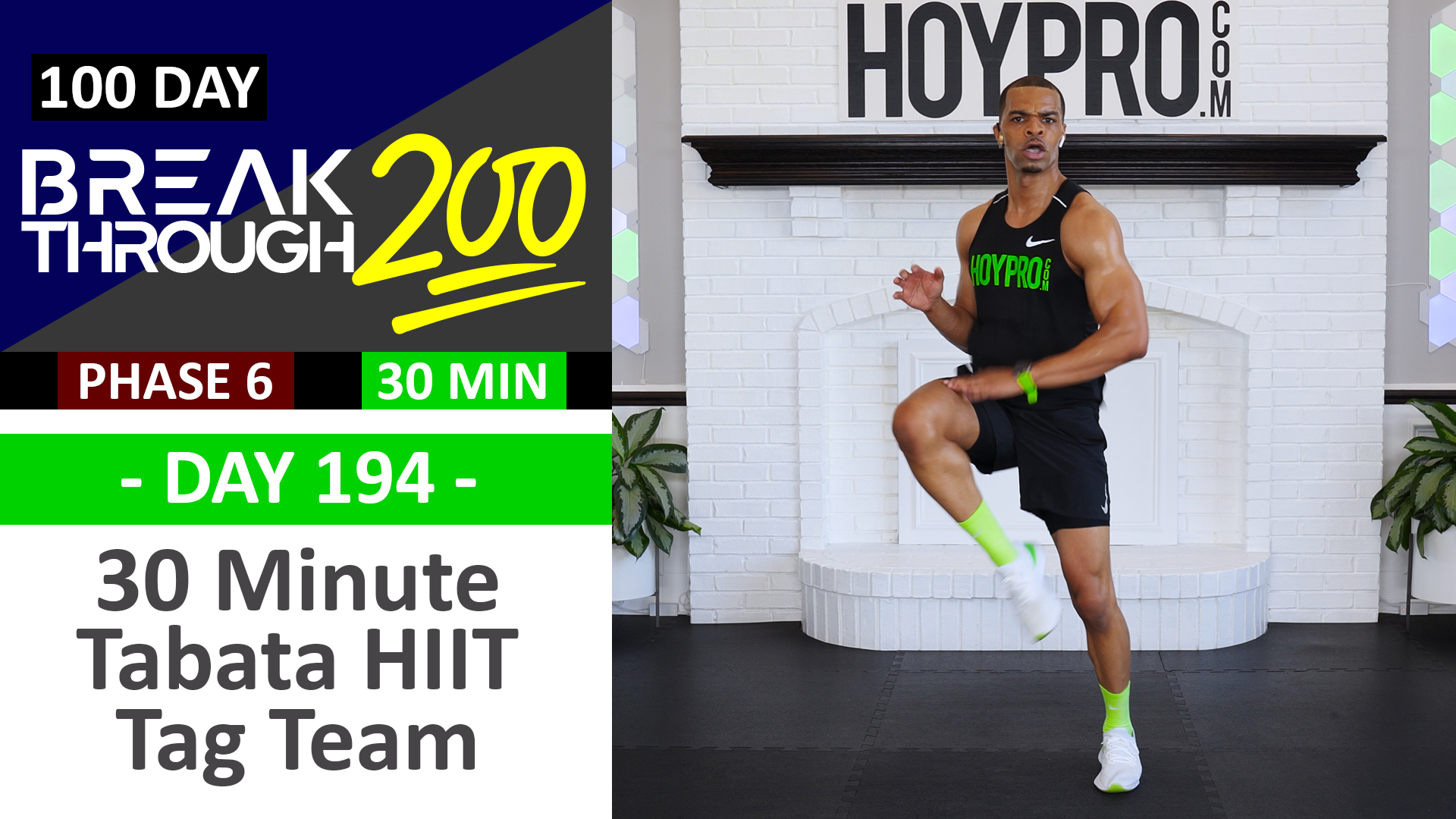 #194 - 30 Minute Tabata HIIT Tag Team Workout + Abs - Breakthrough200