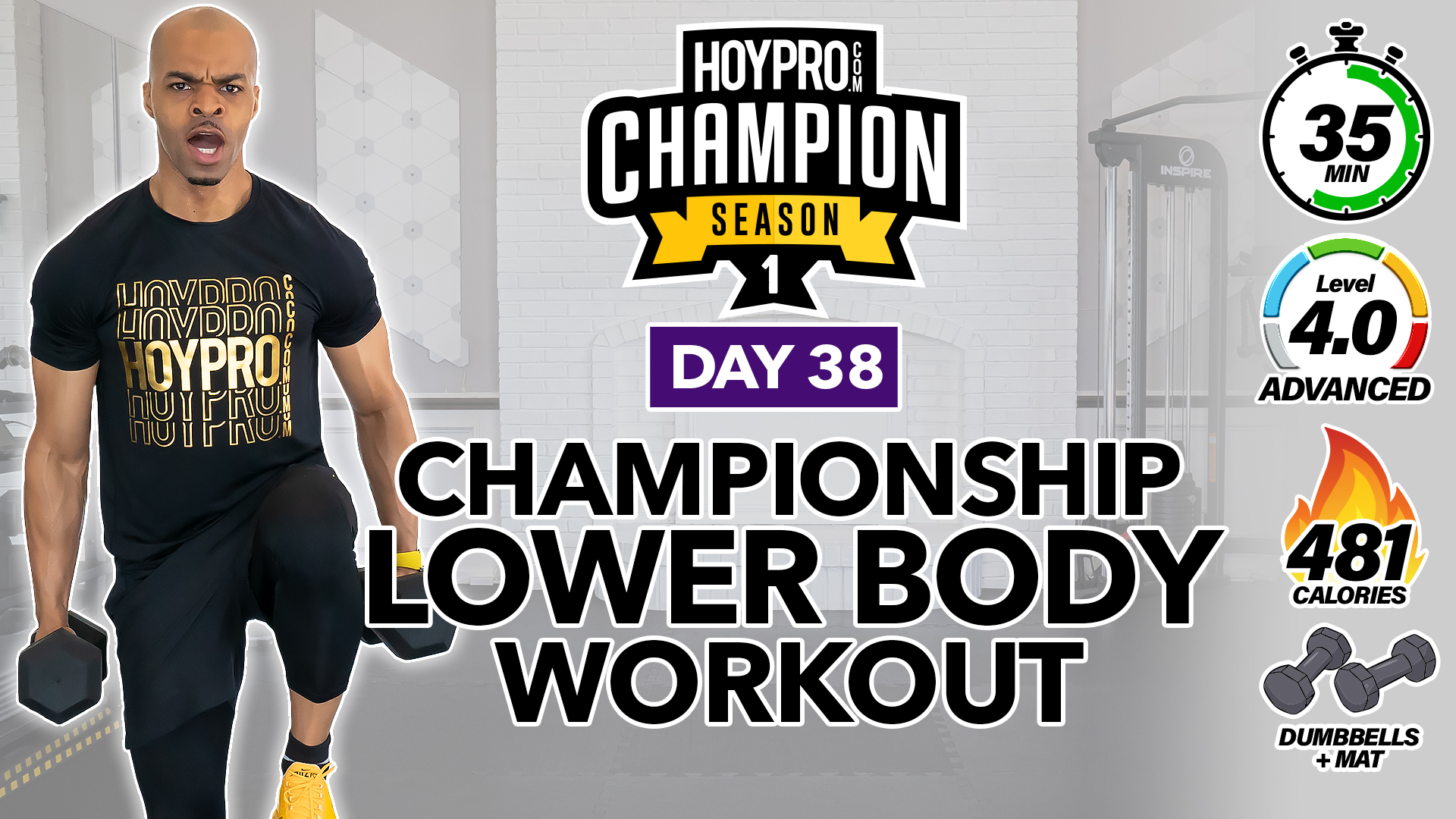 35 Minute Championship Lower Body Workout - CHAMPION S1 #38