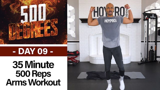 35 MIN 500 MAX Reps Upper Body Workout - 500 Degrees #09