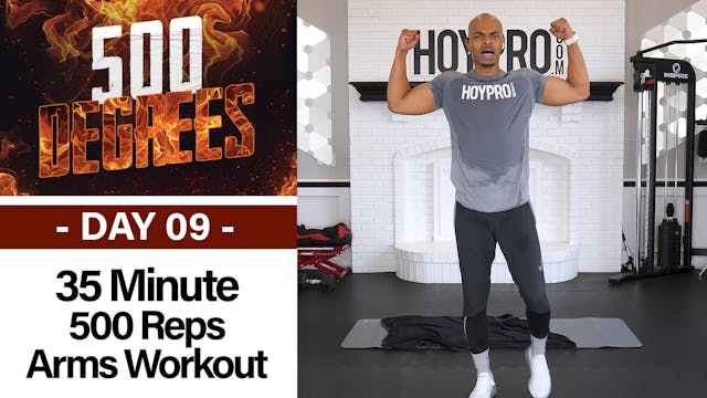 35 MIN 500 MAX Reps Upper Body Workout - 500 Degrees #09