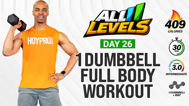 30 Minute One Dumbbell Standing Full ...