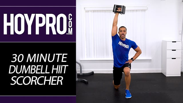 30 Minute Dumbbell HIIT Scorcher - Hy...