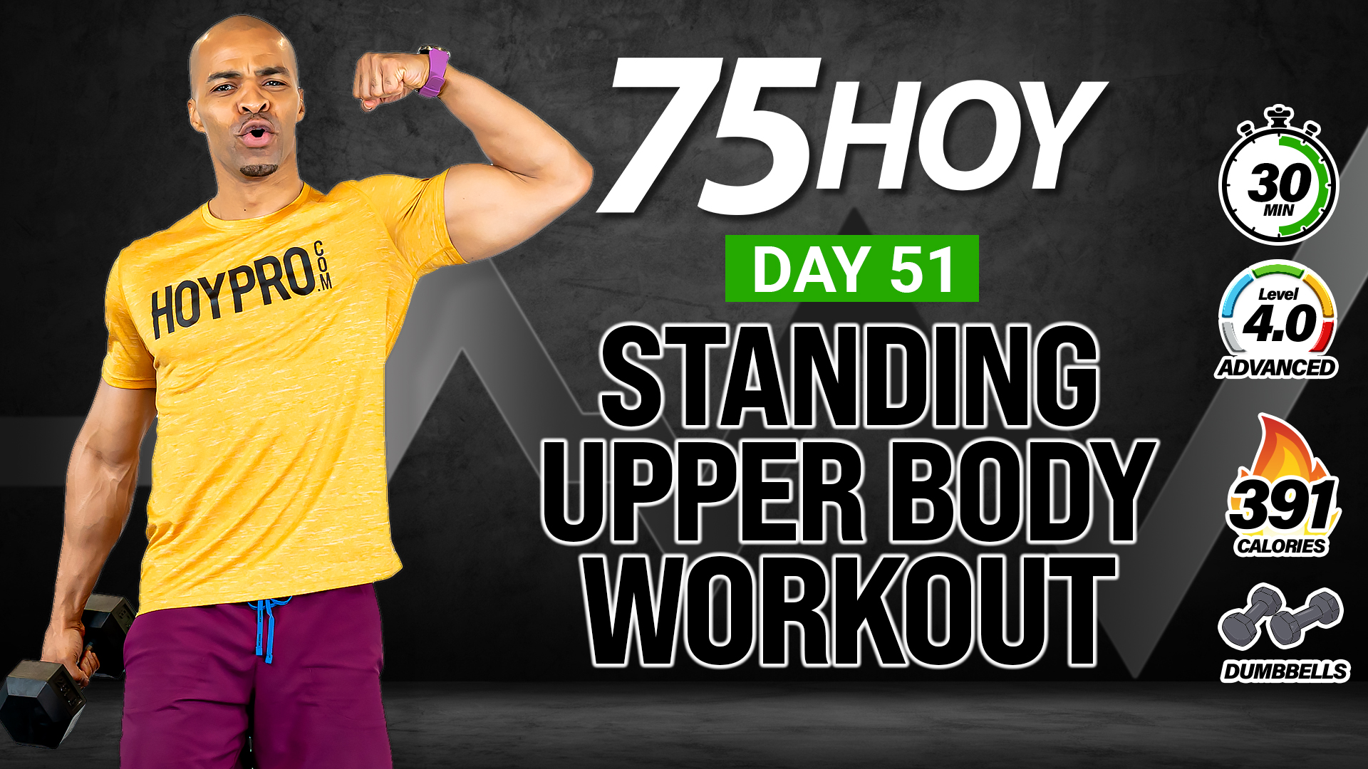 30 Minute Standing Upper Body Focused Workout - 75 HOY #51